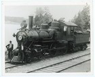Vintage Steam Locomotive Train Crew Photo 10x8 B w Railroad Engine  2