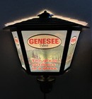 Vintage 1970   s Genesee Beer 3 Sided Wall Lantern Lamp Bar Light Sign  New In Box