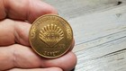 Vintage 1973 Shell Oil Gas Exploration   Production Safety Award Coin Copper Nos