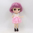 Middie Nude Doll Pink Purple Hair Bob Head Factory Joint Body Neo Blythe Doll 8 