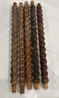 Set Of 5 Antique Turned Pine Balusters Spindles 11   x 2 5    Architectural Victoria