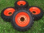 4-hd 10-16 5 Galaxy Skid Steer Tires rims rims For Bobcat -10 Ply-10x16 5
