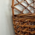 Vintage Woven Wicker Rattan Wall Hanging Pocket Basket