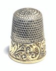 Ketchum   Mcdougall Sterling Silver 925 Gold Band Thimble Ju401