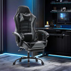 Ergonomic Gaming Chair With Footrest  Racing Style Video Game Chair For Adults  