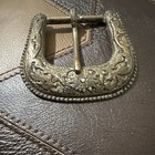 Men s Silver Tone Western Floral Engraved Rectangular Belt Buckle  Usa
