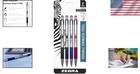 Fine Point Ballpoint Pen Set 0 7mm Assorted Ink Stainless Steel Comfortable Grip