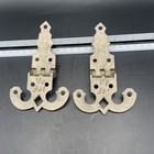 Lot Of 2 Vintage 5    Nickel Ice Box Hinge - 3 8  Offset  3    Wide
