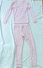 Cart And Jack Girls Size 12 Pink Leopard Animal Print Fleece 2-piece Pajama Set
