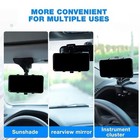 Phone Mount Holder 360   Car Dashboard Sun Visor Mirror Stand For Cell Phone Gps