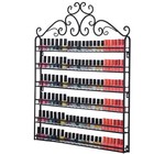 5 6tiers Nail Polish Display Metal Wall Mount Holder Shelf Rack Organizer Stand