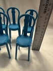 Set Of 5 Barbie Mall Food Court Bar Stools Doll Chairs Furniture Replacement