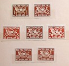Poland Sc J106a j115 Nh Of 1946-49 -perf   Imperfs From Postage Due Set -  cs25 