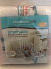 Breathablebaby Breathable Mesh Crib Liner Pink Max Air Flow Fits Most Cribs-new