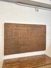 Vintage Hand Carved Wooden Wall Panel   Rustic Indian Door Panel Art   Antique
