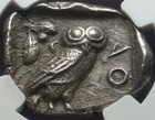 440-404 Bc Certified  ngc Choice Xf  Ancient  athenian Owl  Silver  tetradrachm 