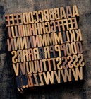 Letterpress Printing Blocks Type Vintage Printer Letter Typography Antique Old  
