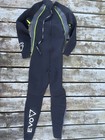 Women s Full Length Wetsuit Size M   Black Gray Neon Ront Zip Design