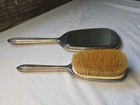 Antique Victorian Gorham Sterling Silver Vanity Set Brush And Mirror Mono