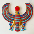 Design Toscano Horus Egyptian God Wall Sculpture Plaque Gold Falcon Deity Decor