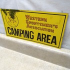  Minnesota Western Sportsman Association Camping Metal Sign 12  X 6   Metal