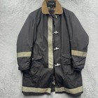 Vintage Fire Department Coat Globe Co Canvas Firefighter Wool Lined Jacket
