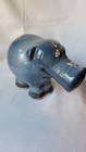 Whimsical Pottery Hippo Artist Figurine