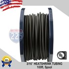 All Sizes 1 - 100 Ft Black Polyolefin 2 1 Heat Shrink Tubing Wire Sleeving Lot