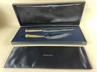 Tiffany   Co  Botanical-lotus Pattern Sterling Silver Wedding Cake Serving Set