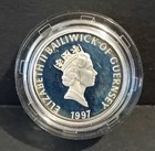 1997 Silver Bailiwick Of Guernsey Channel Island   1 Coin - Qeii Royal Wedding  a