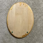 Antique Flemish Art Co  Wood Pyrography Oval Plaque Gibson Girl Portrait C  1900