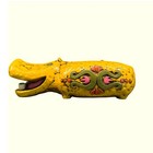 Vintage 1960s Pride Creations Paper Mache Hippo Bank Folk Art Mcm Mod Boho 9 In