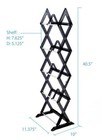 Atlantic Mitsu 5 Tier Media Storage Rack 130 Cd - 90 Dvd 64835195 Smoke Gray New