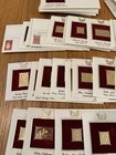 22k Gold-plated Replica Stamps First Day Of Issue Vintage Lot Of 100  
