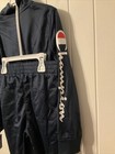 New Champion Heritage Big Boys 2 Piece Track Suit Jacket Jog Navy Blue  Size Xl