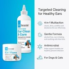 Dog   Cat Ear Wipes   Cleaner Drops Bundle Advanced 4-in-1 Formula