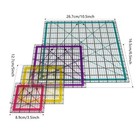 Quilting Ruler Set 4 Piece Acrylic Square Templates 3 5  To 10 5  Sewing