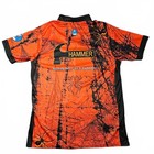 Rocket Bowling Bowling Shirt Mens Xl Blackwidow Hammer Black Orange Short Sleeve