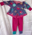 Vtg 1994 Gymboree Rainbow Tag  Pink   Purple lamb   Hearts Set Sz Infant   Shoes
