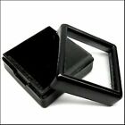 240 Pcs  3 X 3 Cm  Black Gem Display Plastic Box Storage For Gems   Diamonds