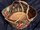 Retro Vintage Large Southwestern Handcrafted Coiled Basket 18   