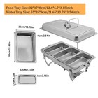 Chafing Dish Buffet Set Stainless Steel 9 5qt Food Warmer Chafer Complete Set