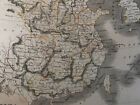 1825 China Original Map  Hand-colored Copperplate Engraving