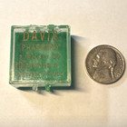 Vtg Rx Pill Box  lot 2  Davis Pharmacy Ridgewood  New Jersey Plastic Hinged Lid