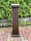 Antique Large Victorian Oak  Newel Post Pedestal Column Architecture Salvage