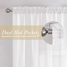 Sheer Curtain Panels Set 96  Inches Long  Solid Voile Light Filtering Airy Curta