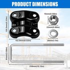 Hex Autoparts Rear Axle U-bolts And Plates Compatible