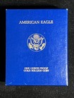 1986-w 1oz Gold Usa  50 Proof American Eagle Coin Box   Coa First Year Of Issue