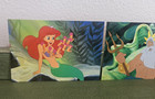 Lot 4 Vintage Walt Disney The Little Mermaid Ursula King Triton Postcards