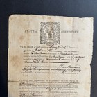 Antique 1786 Connecticut Legal Document - Jotham Sherman Tax Collector Writ